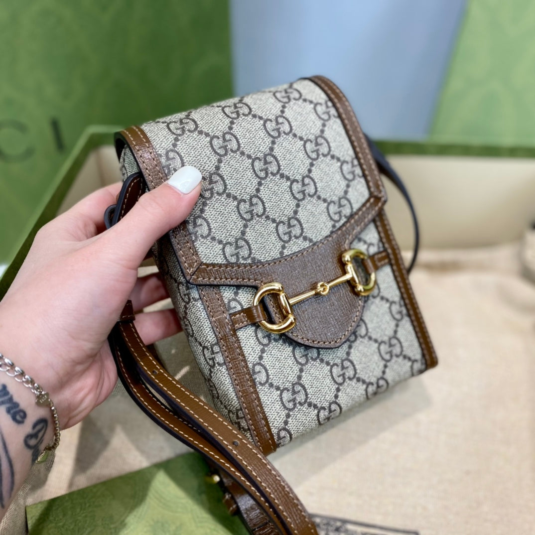 Gucci 1955 Horsebit Phone Holder Bag