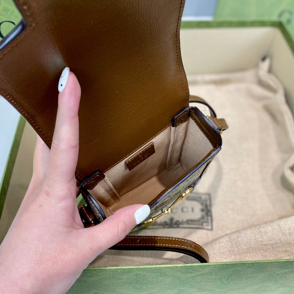 Gucci 1955 Horsebit Phone Holder Bag