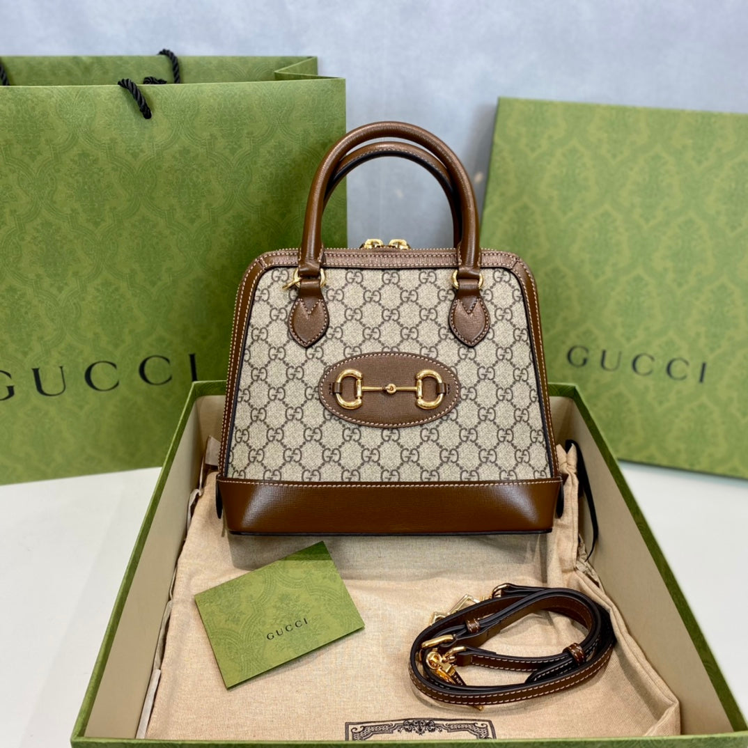 Gucci 1955 Horsebit Shell Shoulder Bag