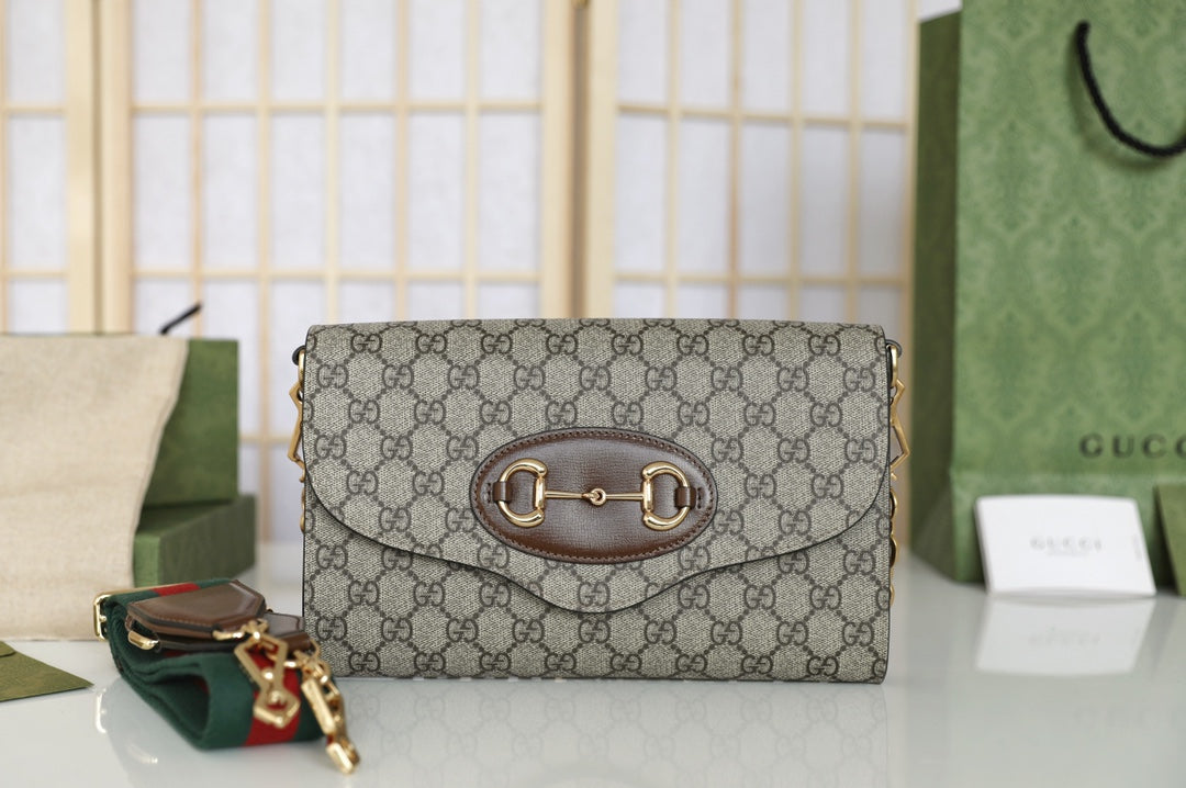 Gucci Horsebit 1955 Three-Way Clutch Bag