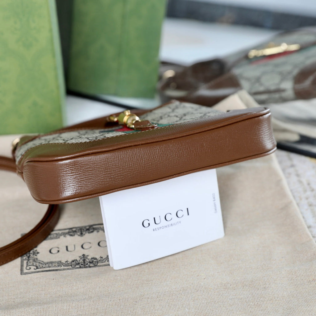 Gucci Jackie 1961 GG Canvas Shoulder Bag