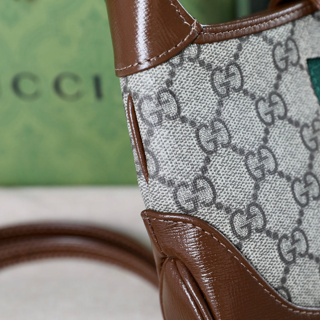 Gucci Jackie 1961 GG Canvas Shoulder Bag
