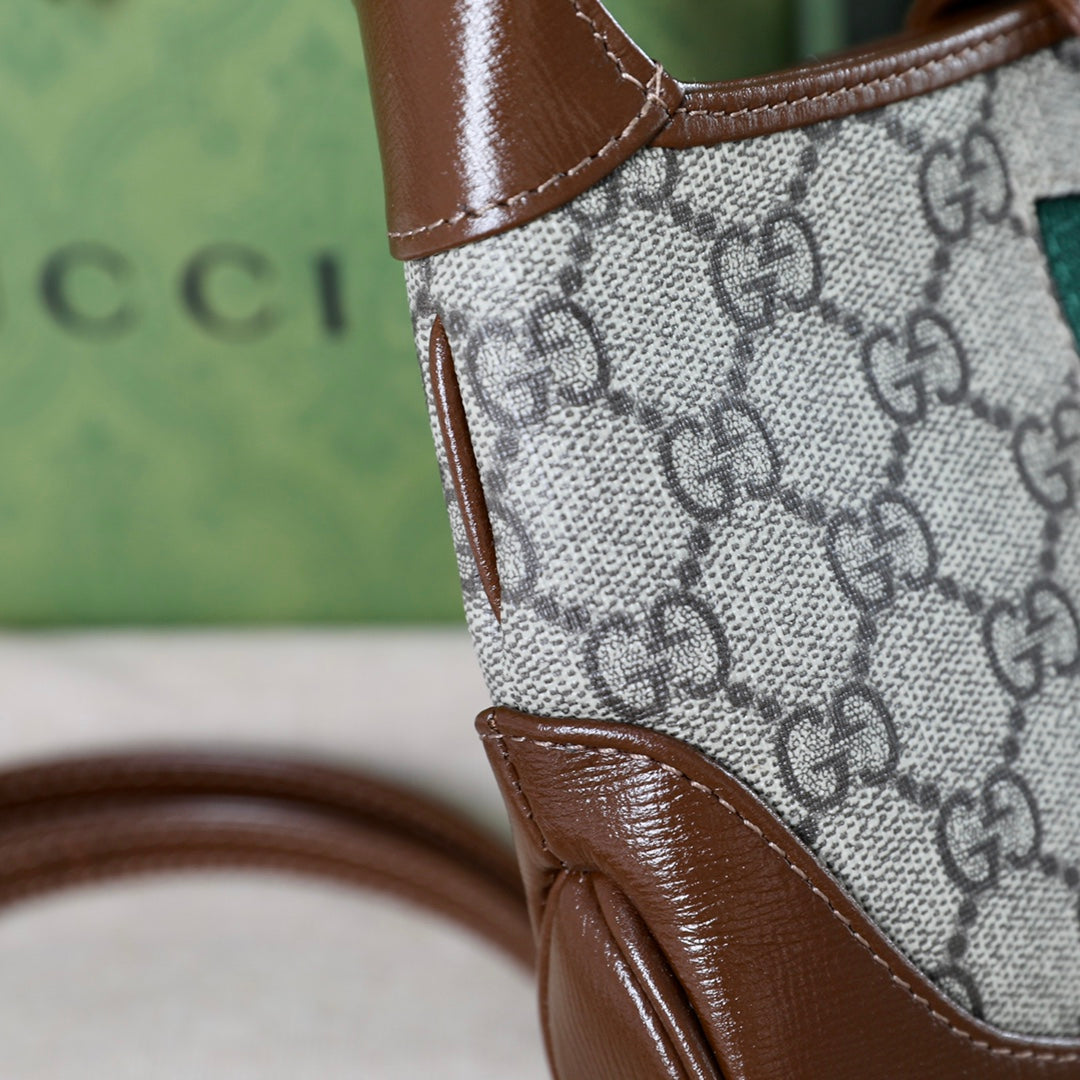 Gucci Jackie 1961 GG Canvas Shoulder Bag