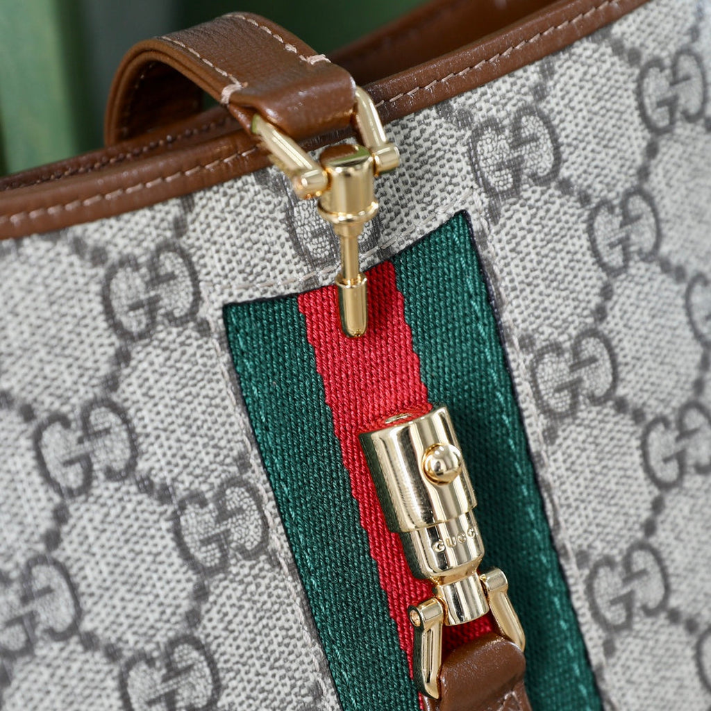 Gucci Jackie 1961 GG Canvas Shoulder Bag