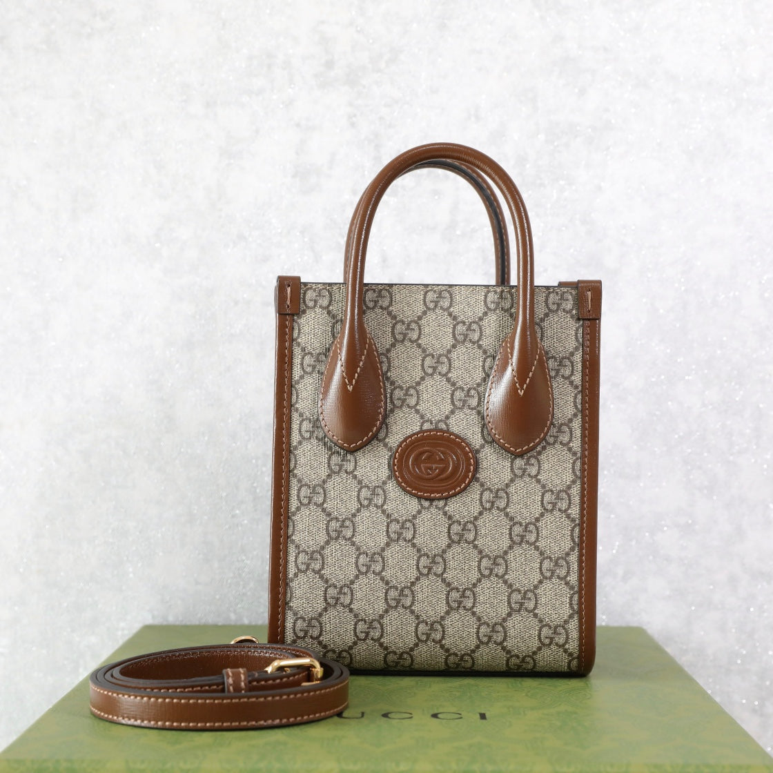 Gucci GG Retro Mini Crossbody Top Handle Bag