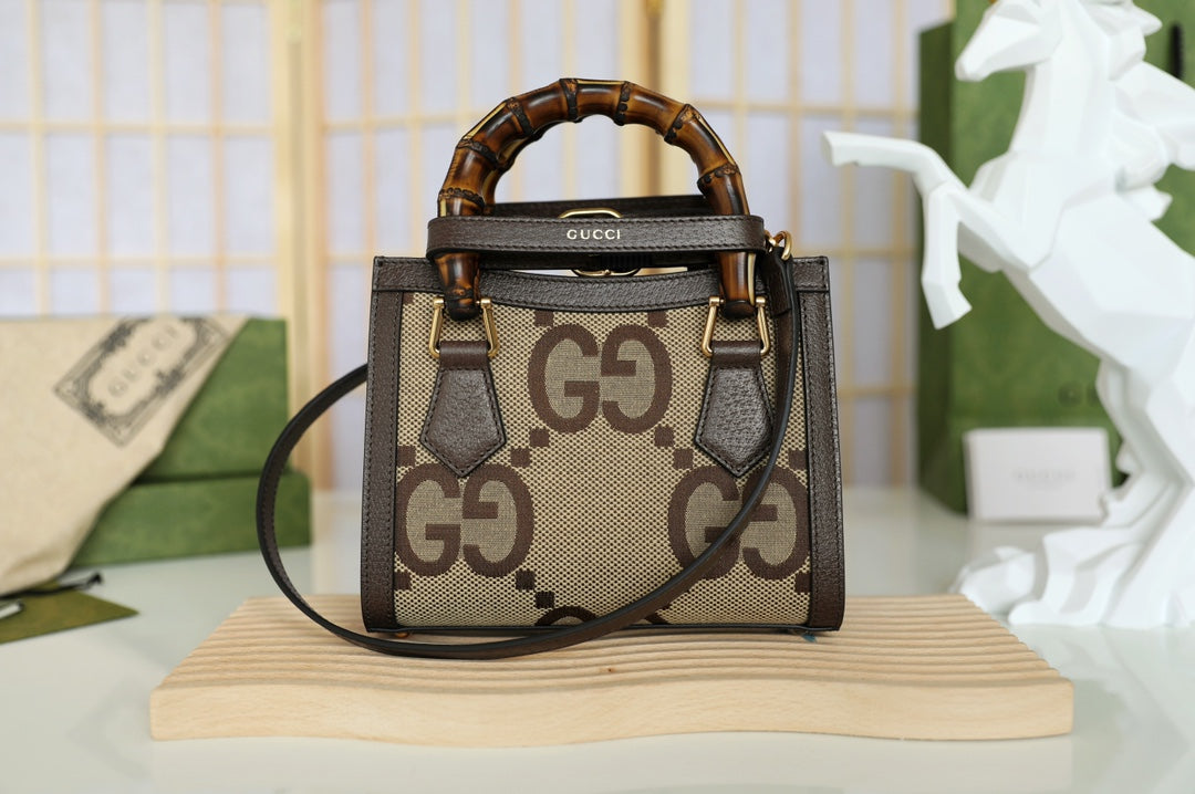 Gucci Diana Bamboo Handle Mini Top Handle Bag