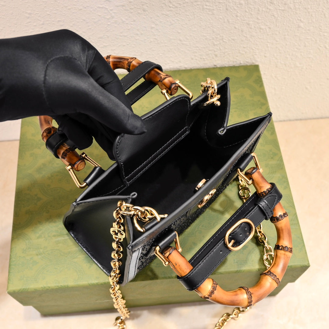 Gucci Diana Bamboo Mini Top Handle Bag