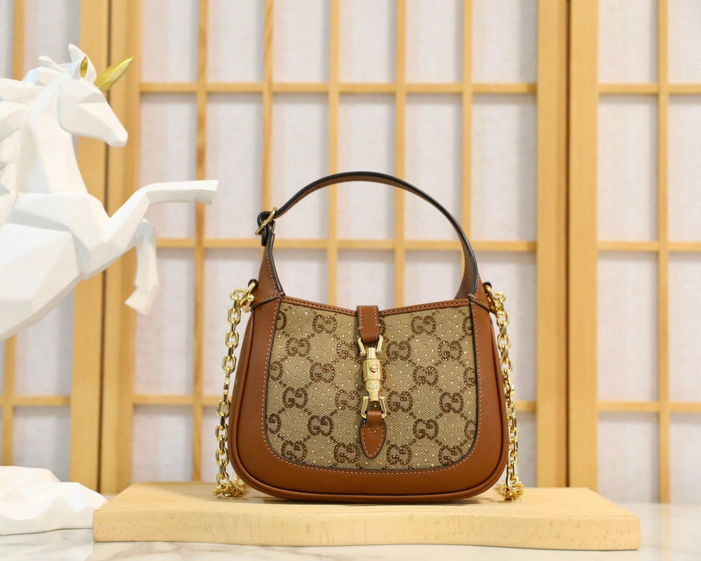 Gucci Jackie 1961 Mini Crystal Shoulder Bag