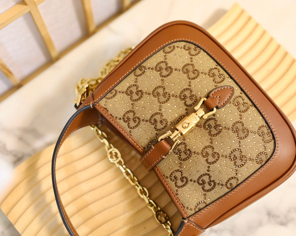 Gucci Jackie 1961 Mini Crystal Shoulder Bag