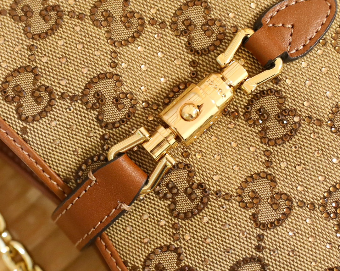 Gucci Jackie 1961 Mini Crystal Shoulder Bag