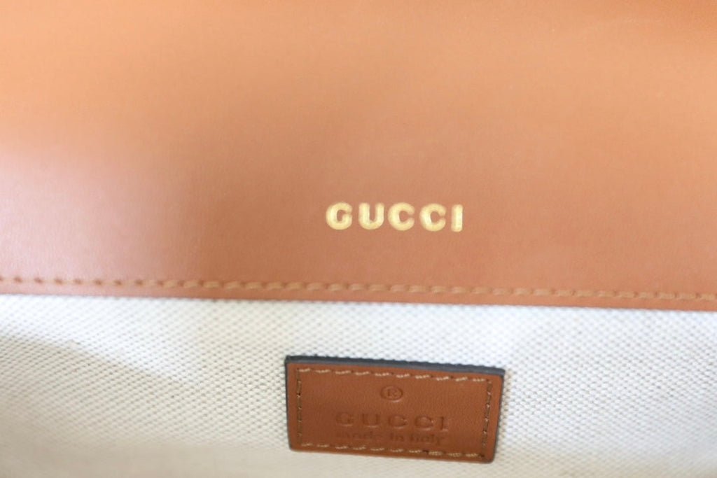 Gucci Horsebit 1955 Crystal Canvas Shoulder Bag