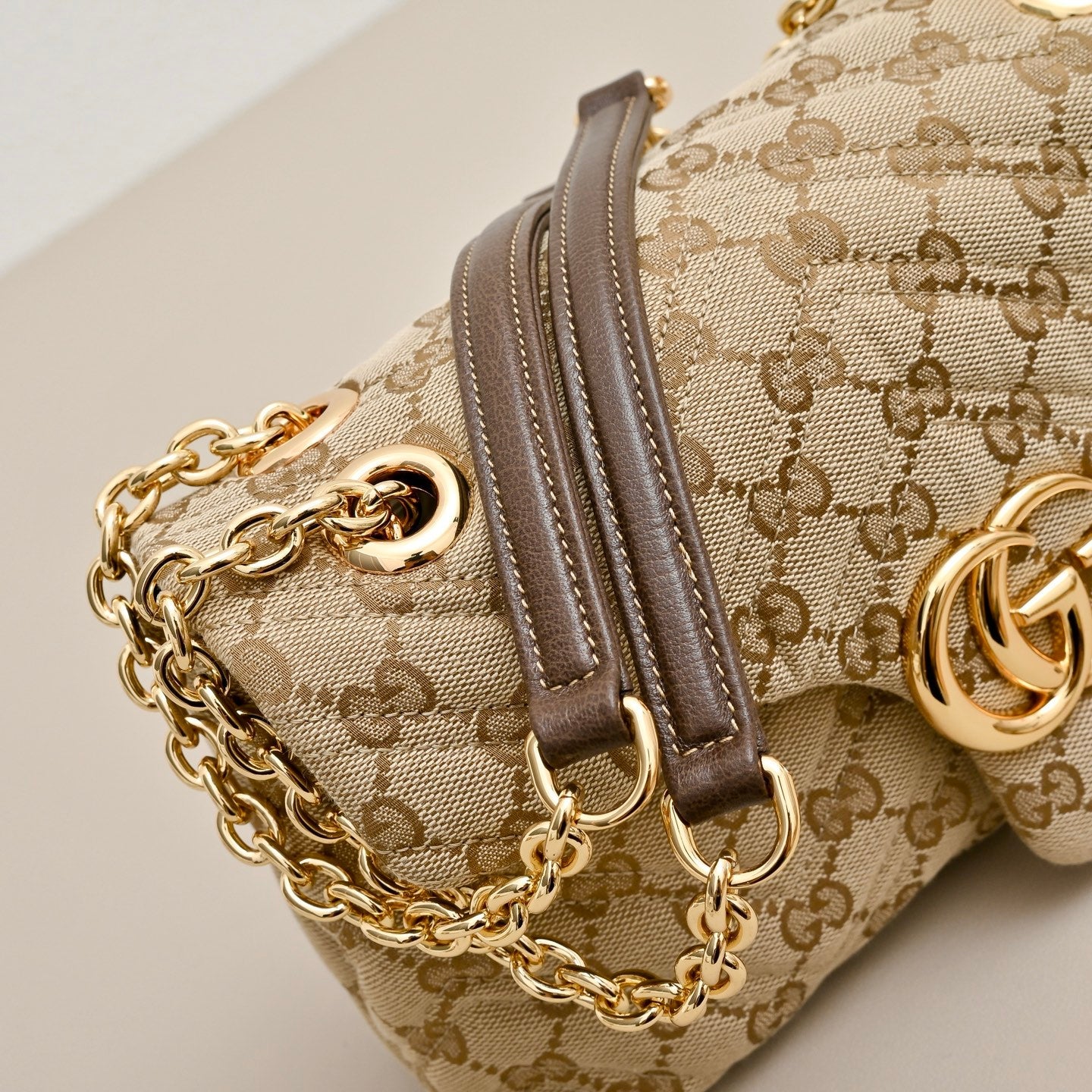 Gucci GG Marmont Small Canvas Shoulder Bag