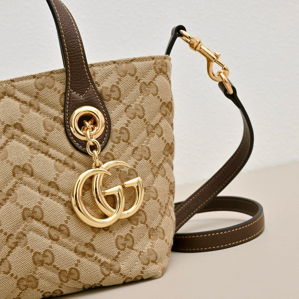 Gucci GG Marmont Small Canvas Tote Bag