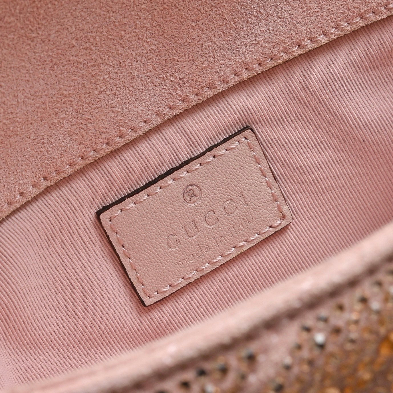 Gucci GG Marmont Crystal Mini Shoulder Bag