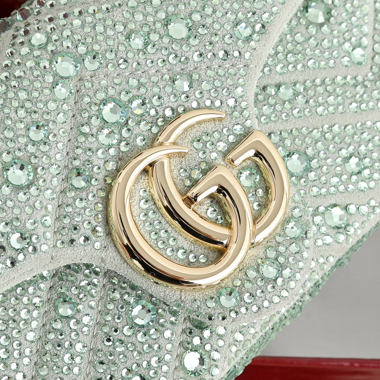 Gucci GG Marmont Crystal Mini Shoulder Bag
