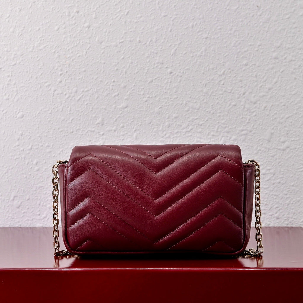 Gucci GG Marmont 2.0 Mini Lambskin Shoulder Bag