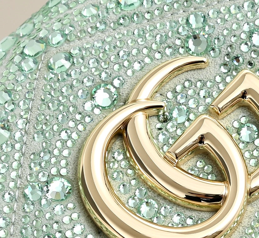 Gucci GG Marmont Crystal Star Shoulder Bag