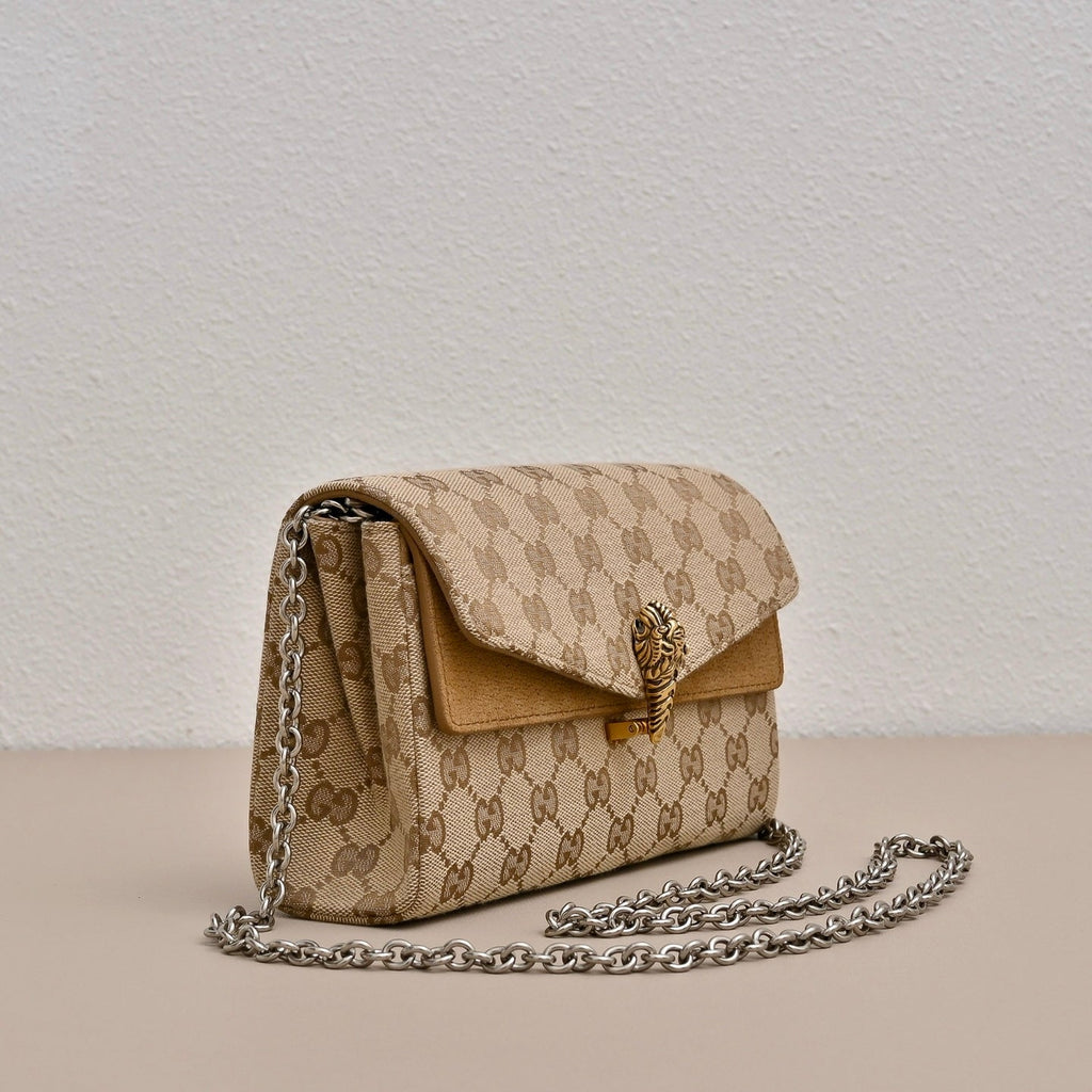 Gucci GG Dionysus Small Tiger Head Shoulder Bag