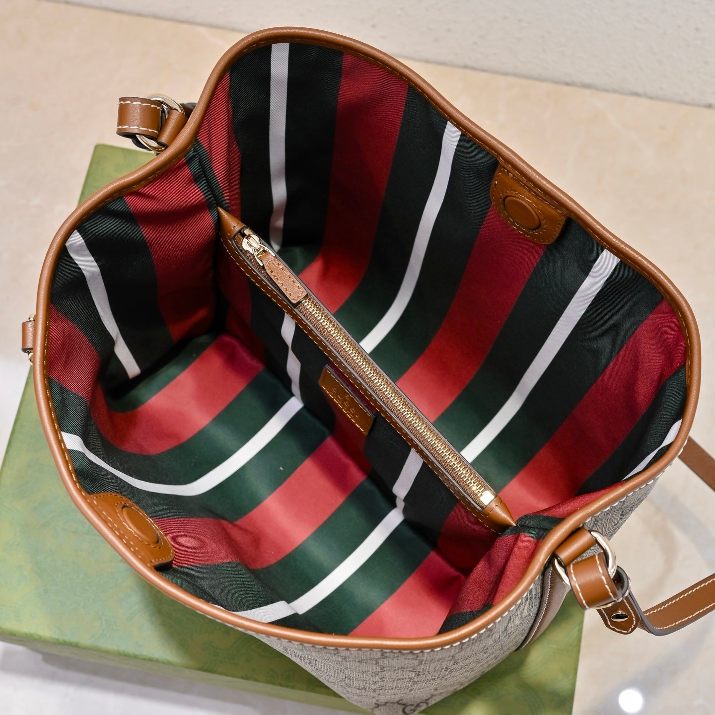 Gucci Emblem Bucket Bag