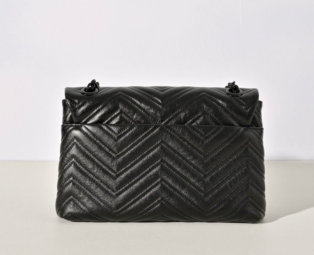 Gucci GG Marmont Pleated Calfskin Shoulder Bag