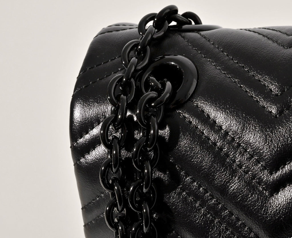 Gucci GG Marmont Pleated Calfskin Shoulder Bag