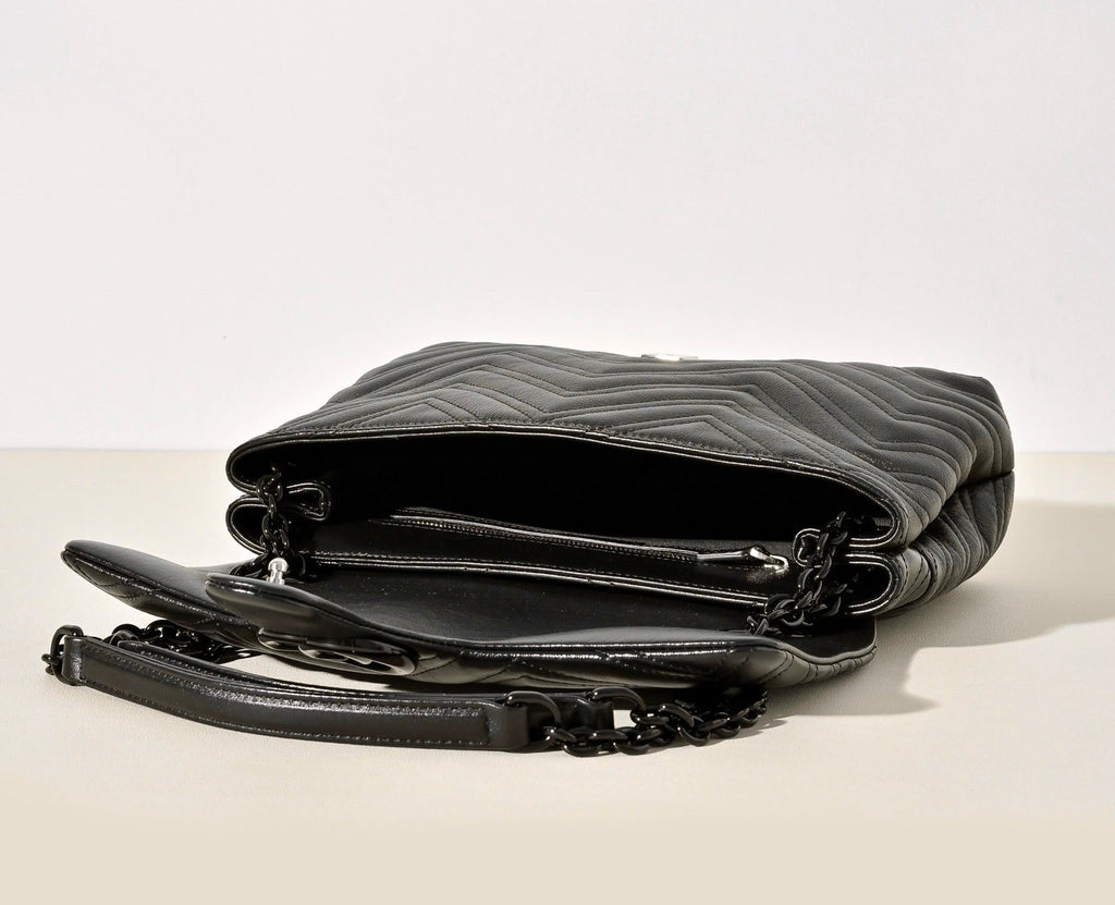 Gucci GG Marmont Pleated Calfskin Shoulder Bag