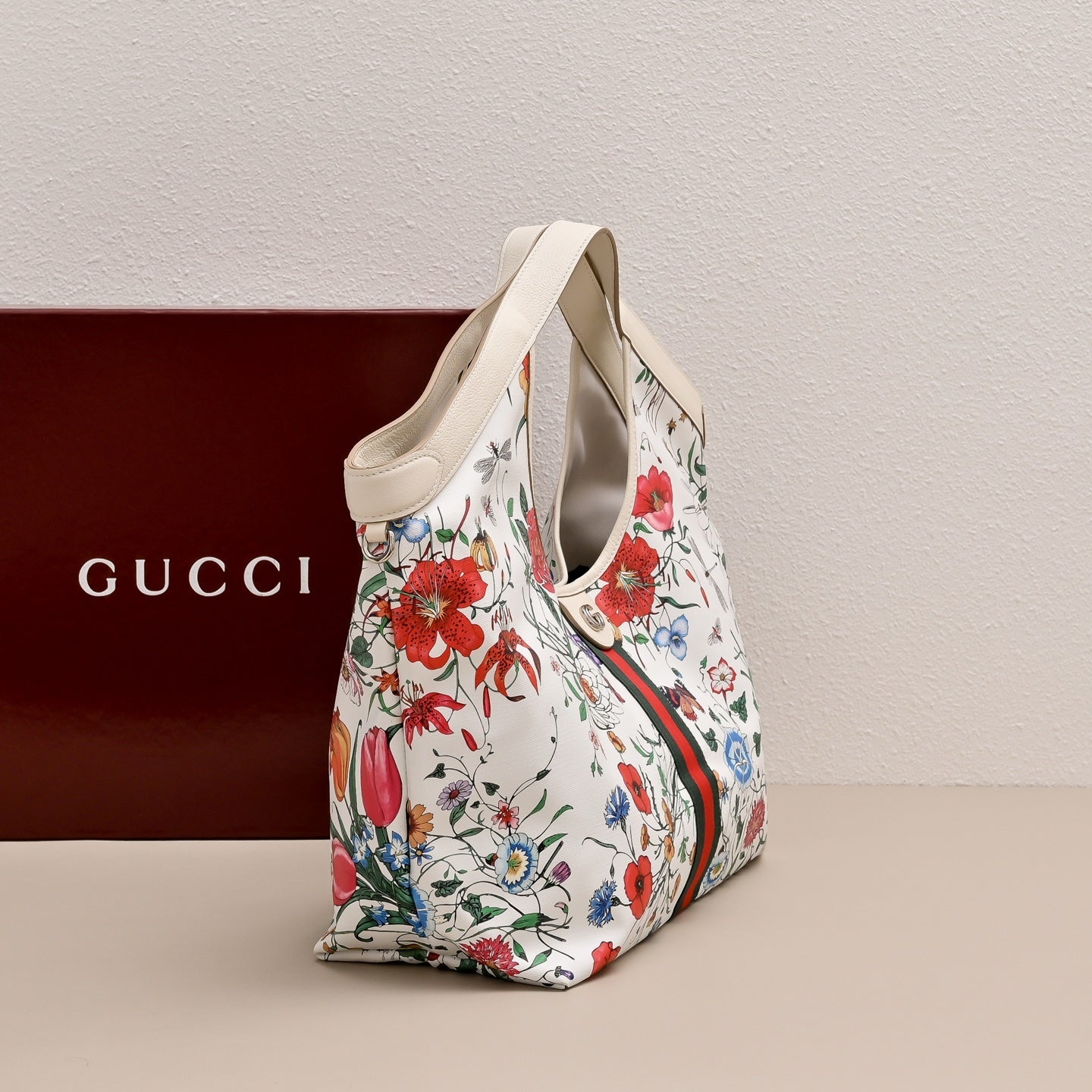 Gucci GG Giglio Floral Tote Bag