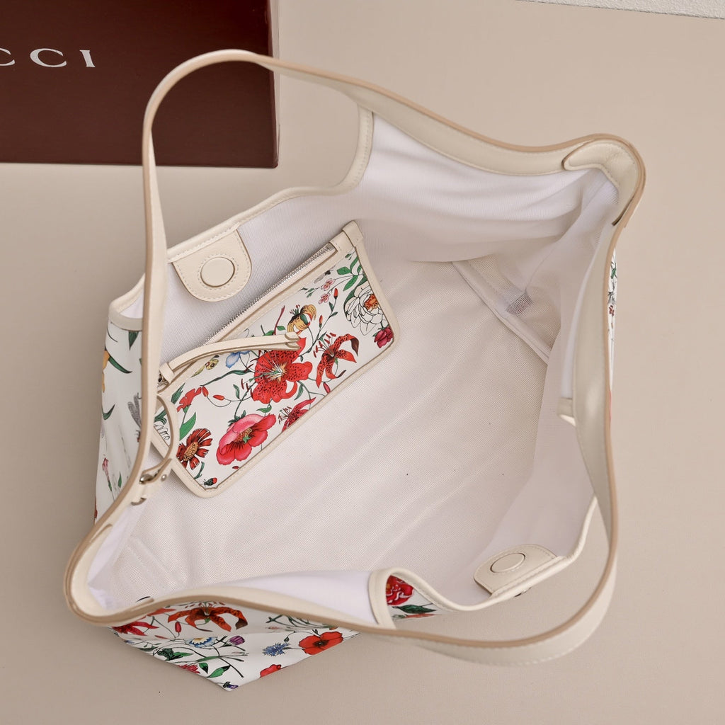 Gucci GG Giglio Floral Tote Bag