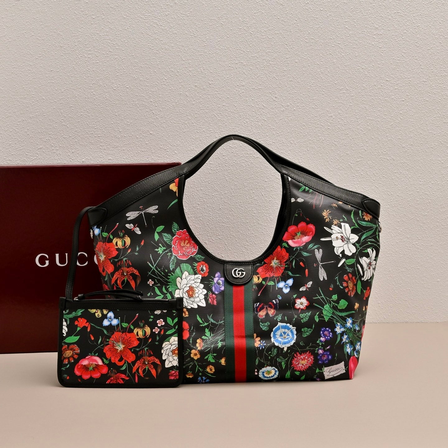 Gucci GG Giglio Floral Tote Bag
