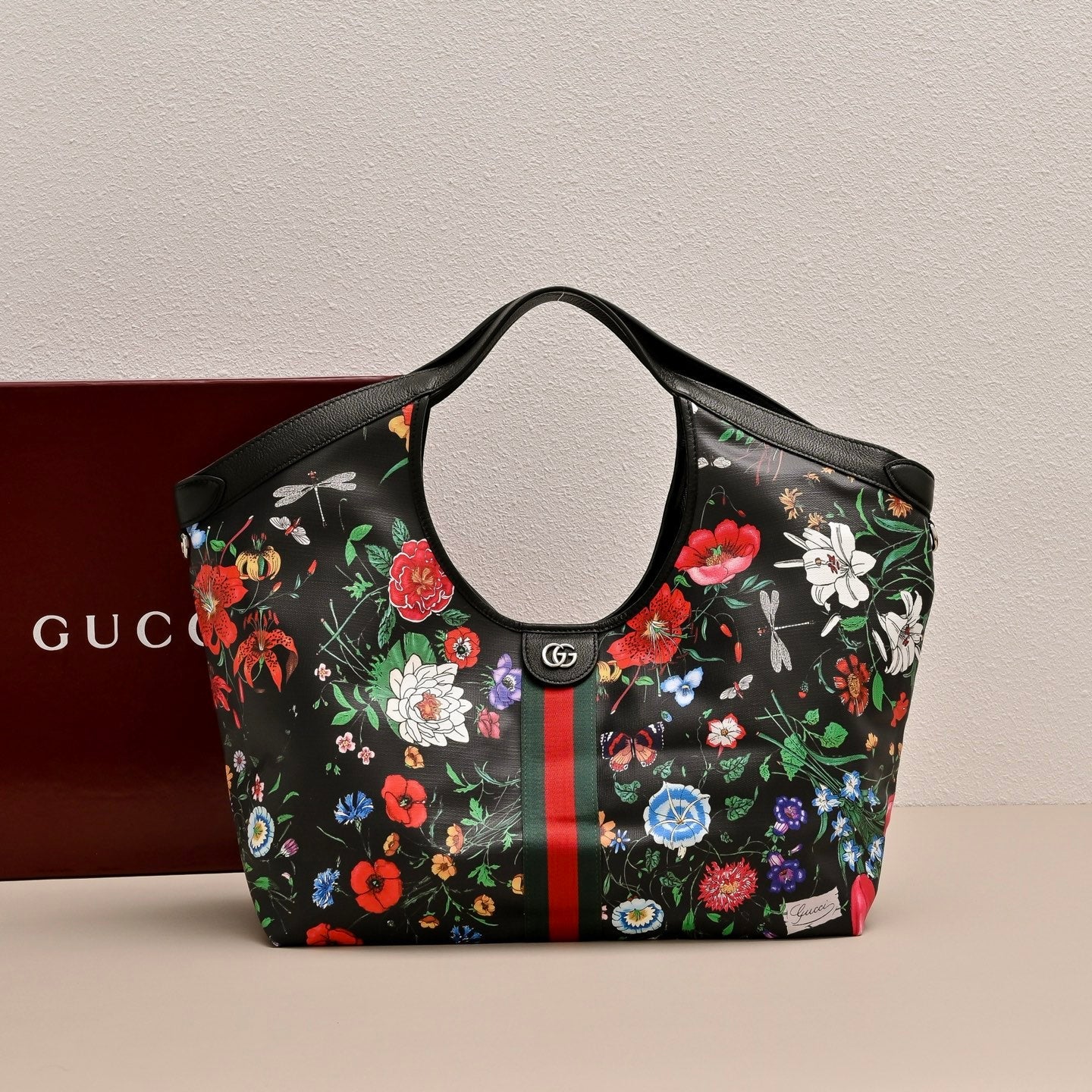 Gucci GG Giglio Floral Tote Bag