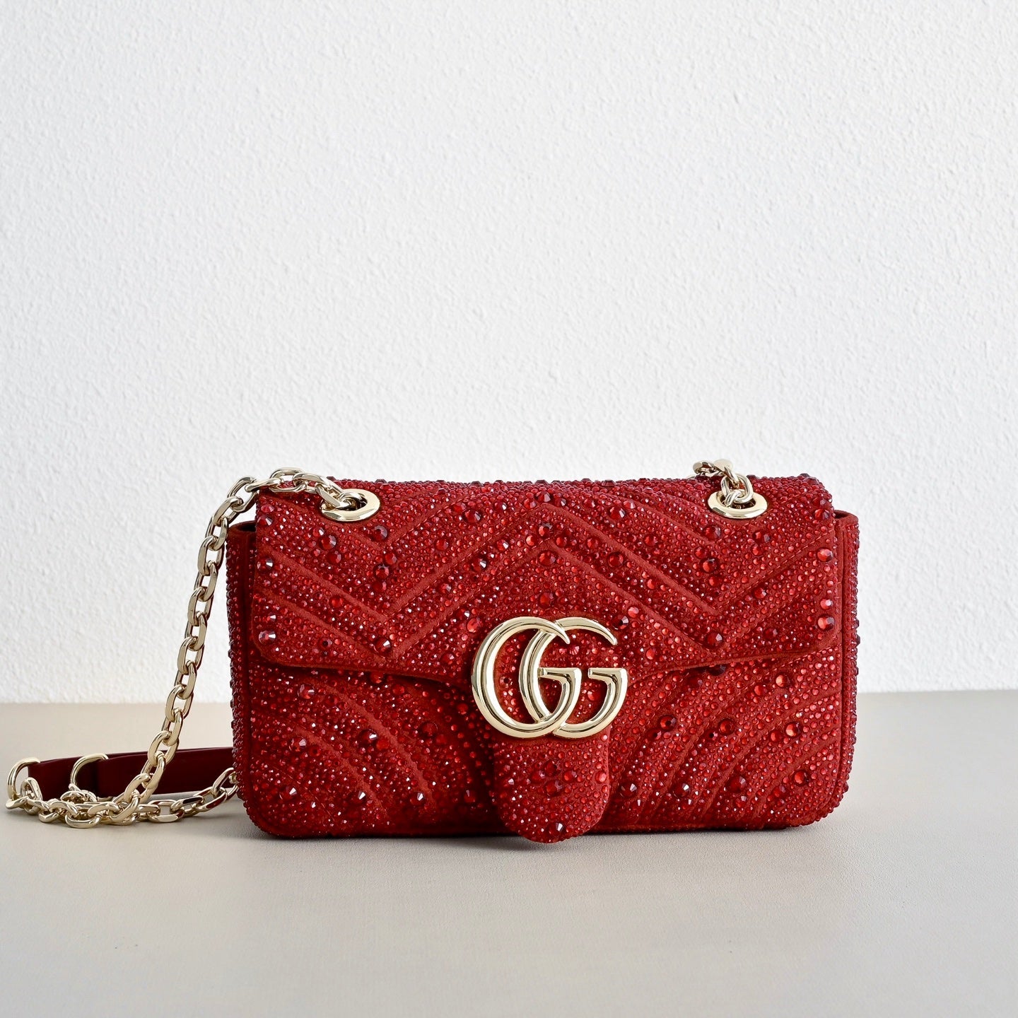 Gucci GG Marmont Crystal Shoulder Bag – 837280